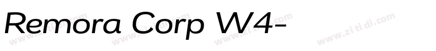 Remora Corp W4字体转换